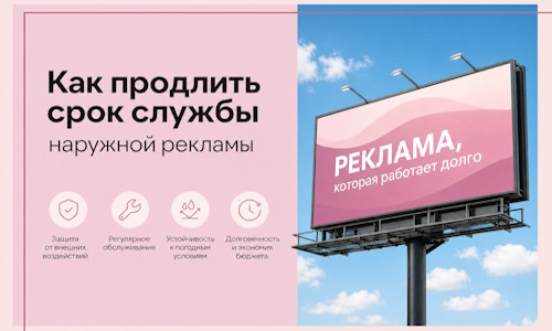 Как продлить срок службы наружной рекламы в  Курчатове