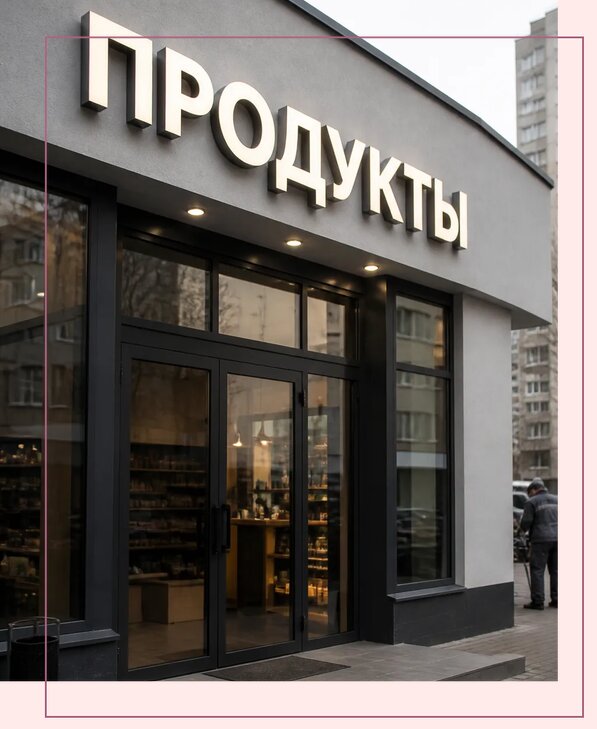 Объемные буквы для магазина в Курчатове по цене от 4585 р. | Аванза-Крч