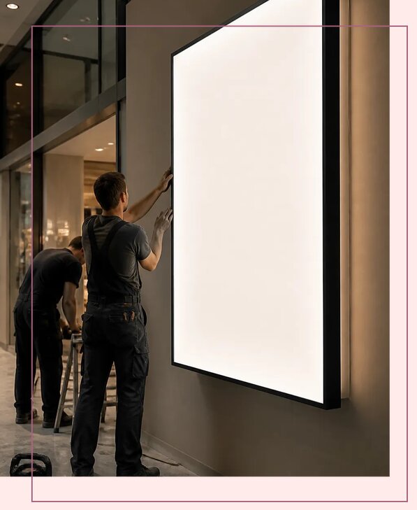 Лайтбокс для торгового центра в Курчатове по цене от 30055 р. | Аванза-Крч