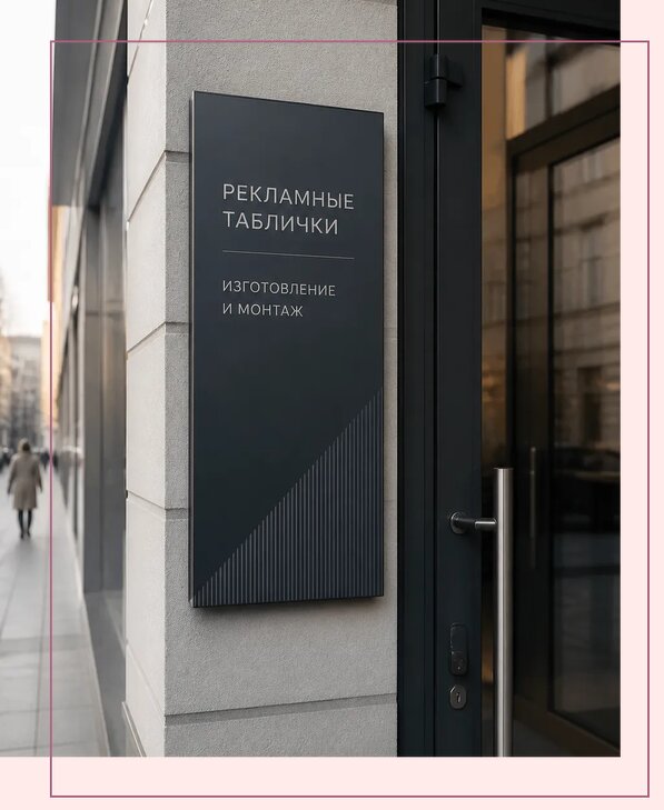Рекламные таблички в Курчатове по цене от 4585 р. | Аванза-Крч