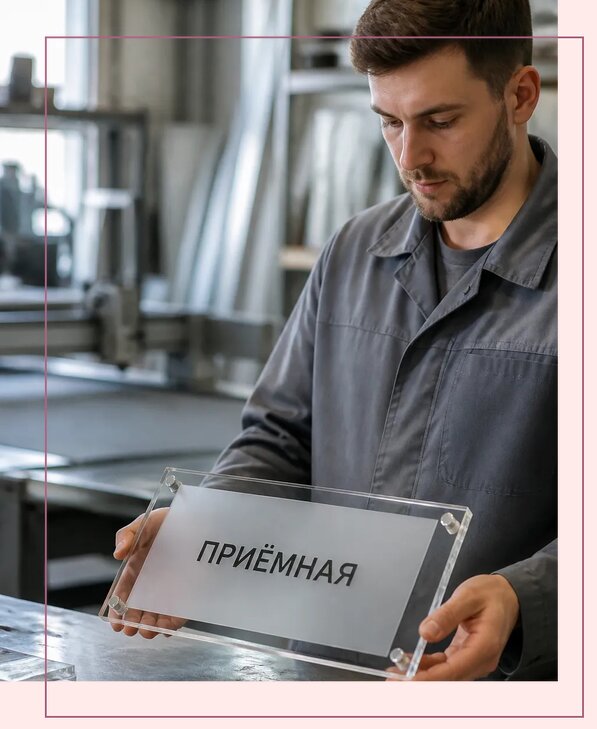 Таблички из оргстекла на заказ в Курчатове от 3973 р. | Аванза-Крч